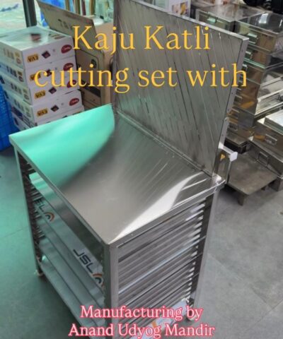 A Kaju Katli cutting stand with Frame and 20 trays 18x24 inches